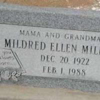 Mildred Ellen MILLER